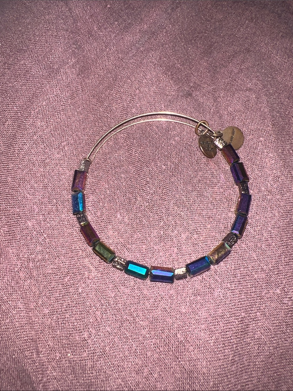 Alex and Ani Multicolor Beaded Bangle Bracelet